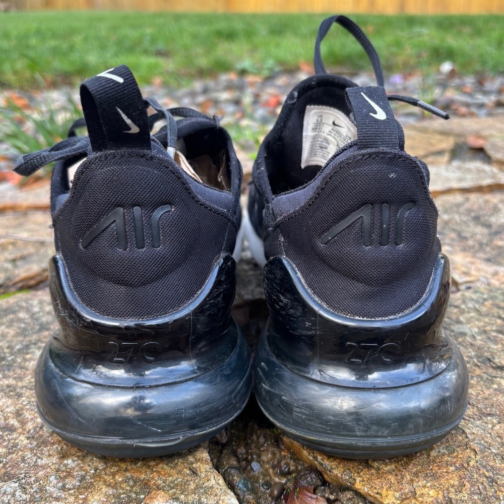 Nike Air Max 270 Men's Black White Athletic Sneakers Shoes AH8050-002 Size 9.5 - Picture 9 of 10